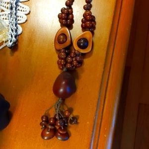 Wooden necklace